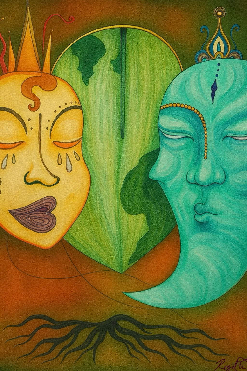 "Interconnected Universe" - Fine Art Print By Art By RoyalTi
